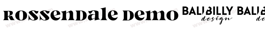 Rossendale Demo字体转换
